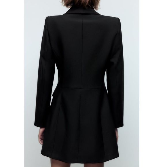 ZARA DOUBLE BREASTED LONG BLAZER NWT L - Picture 5 of 12